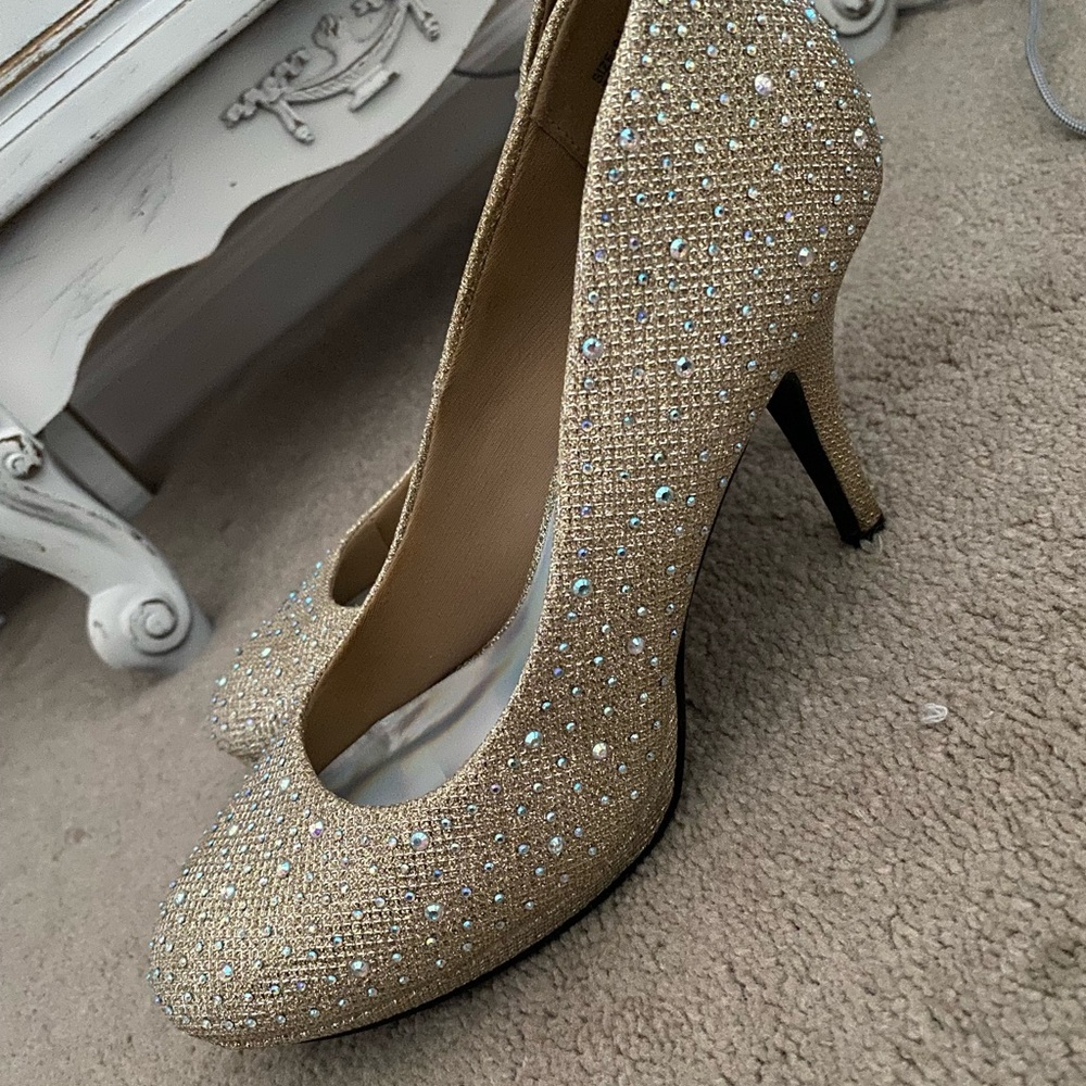 Elegant Gold Heels